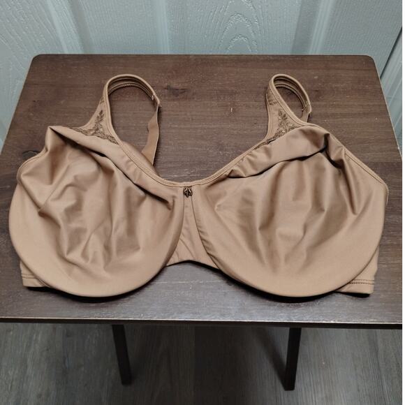Bali Women's Size 38DDD Toffee Brown Full Figure Minimizer Underwire Bra 3385 - Picture 2 of 6